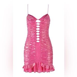 I.AM.GIA | Dresses | Iamgia Hot Pink Lace Mini Dress | Poshmark